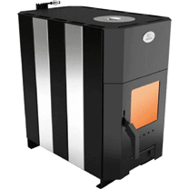 Піч опалювальна Новаслав Огнев ПОВ-200 ЧК зі склом фото Піч опалювальна Новаслав Огнев ПОВ-200 ЧК зі склом фото