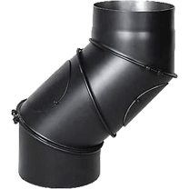 Коліно димохідне UNI Ø120мм 2мм з низьколегованої сталі фото Коліно димохідне UNI Ø120мм 2мм з низьколегованої сталі фото