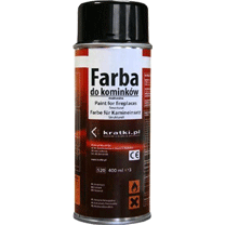 Фарба термостійка Kratki 400мл для чавунних топок фото Фарба термостійка Kratki 400мл для чавунних топок фото